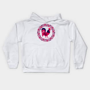 Rooster Blossom Kids Hoodie